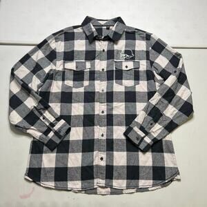 METAL‎ MULISHA MENS FLANNEL GREY & BLACK Sz XLY2K Punk grunge NWT